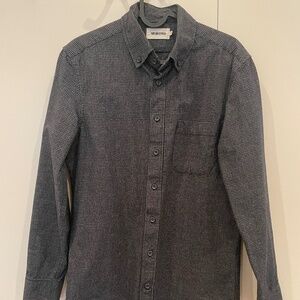 Taylor Stitch The Jack Shirt in Coal Jaspe Check Oxford, 36